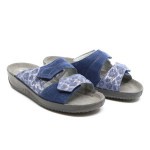 Slipper blauw daim 1949 Rohde